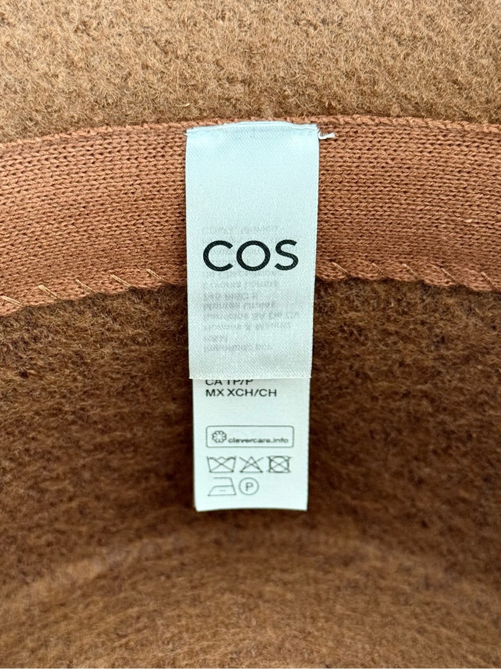 COS Brand New Brown Wool-Blend Bucket Hat with blanket-stitched edge. XS/S size. - Picture 6 of 14
